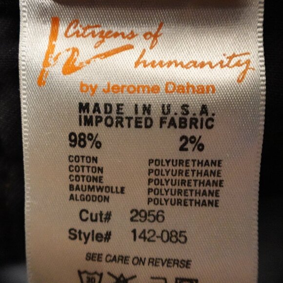 Citizens of Humanity jeans Low Rise Straight Leg women's 28 blue denim - Picture 14 of 14